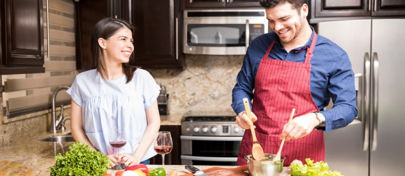 watch her favorite movie with her and cook for her