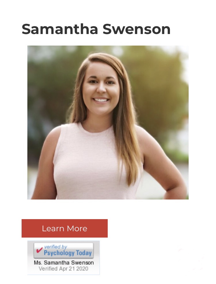 Samantha Swenson, LMHC, Licensed Mental Health Counselor in Winter Park, FL Samantha Swenson, LMHC, Licensed Mental Health Counselor in Winter Park, FL