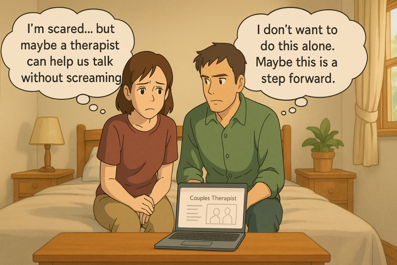 Agreeing to try therapy