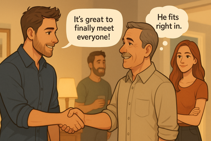 Warm family introduction