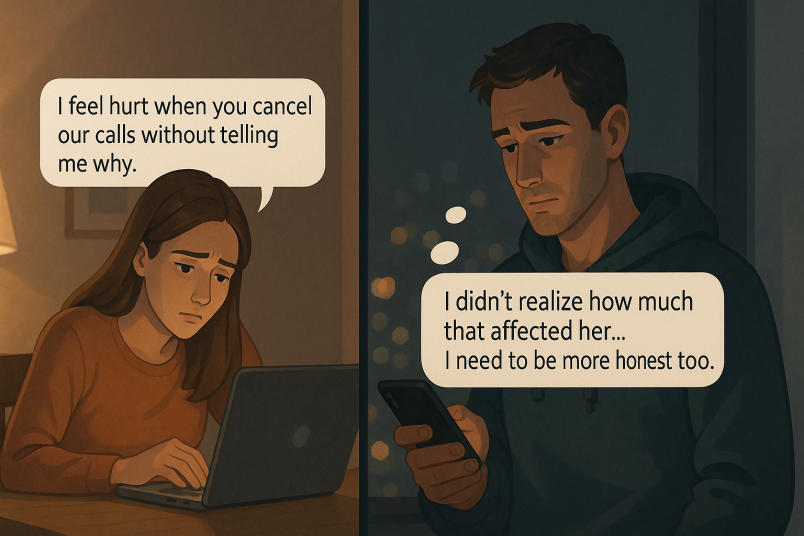 Woman insecure due to miscommunication