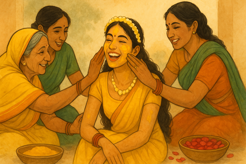 Hindu-Marriage-Haldi-ceremony