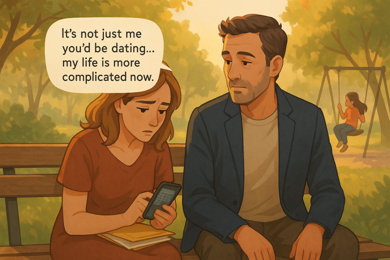 Woman talking about her life