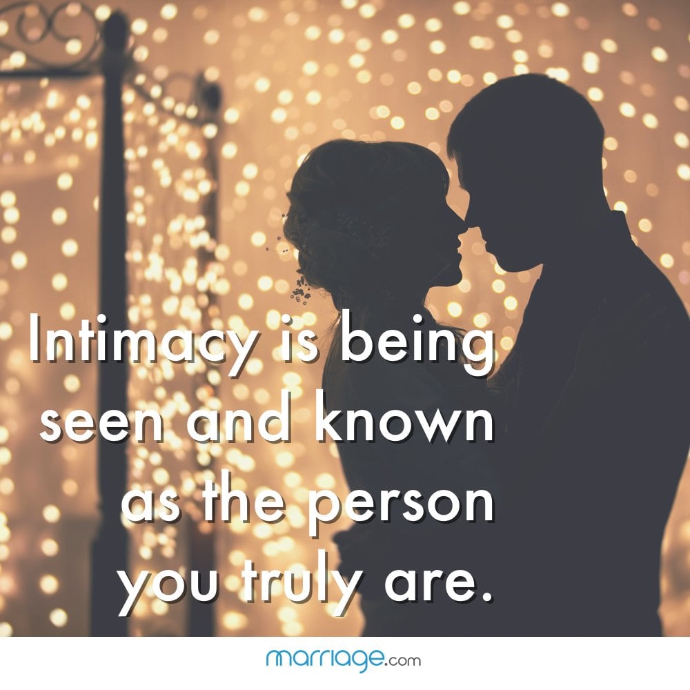 What is a marriage without intimacy