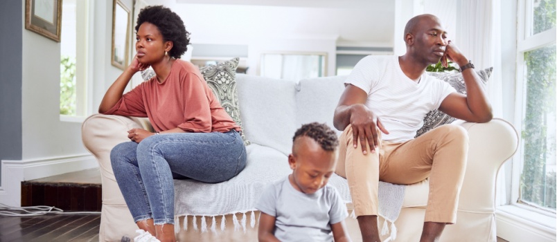 Young couple had an argument