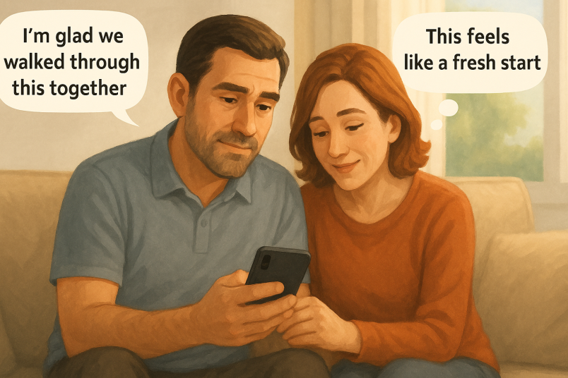 Couple sharing moments