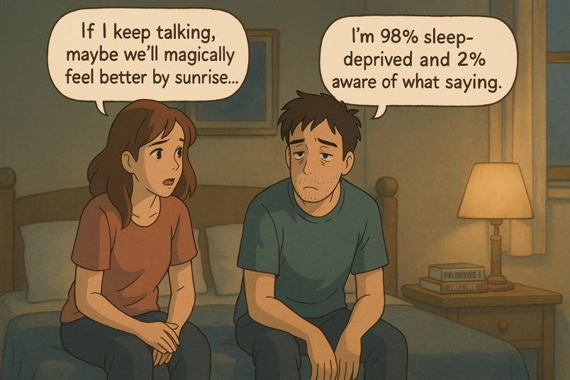 Never go to bed angry