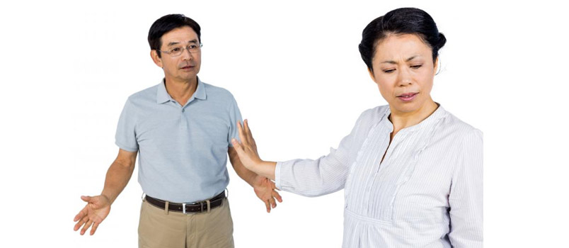 Couple having an argument Couple having an argument