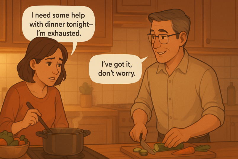 Woman asking for help