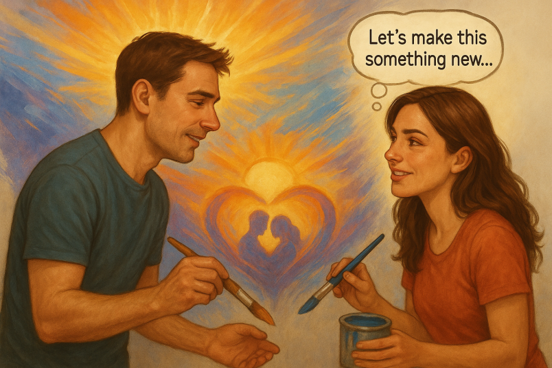Couple trying new activities