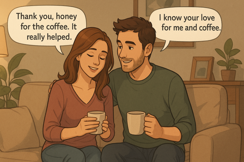 Woman appreciating her partner