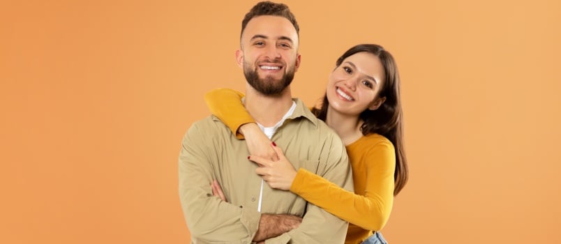 Happy loving couple