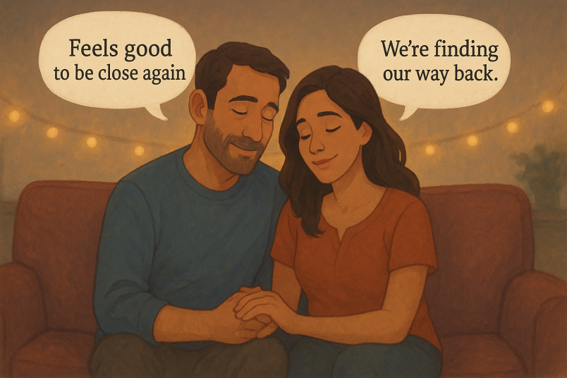 Couple rekindling love