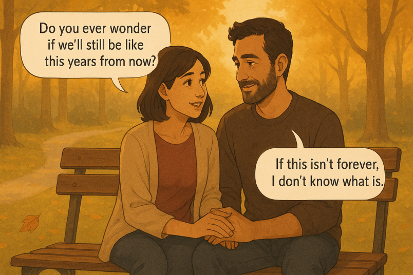 Loving couple forever