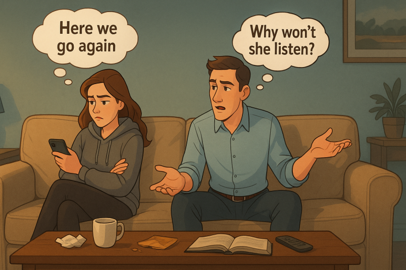 Couples not talking