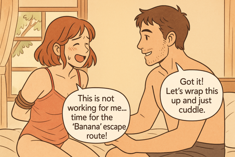 Light non threatening exit