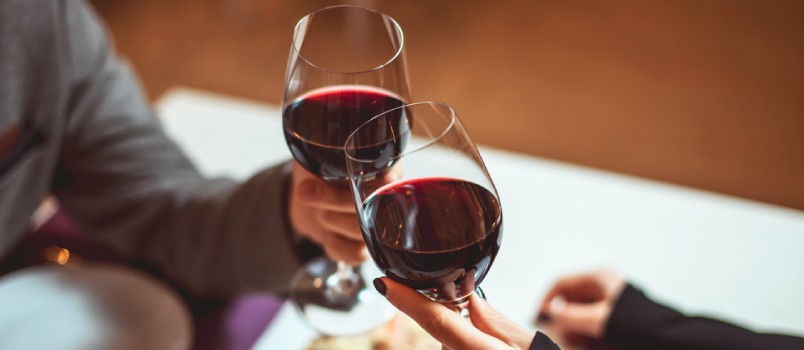 A romantic night with a bottle of wine A romantic night with a bottle of wine