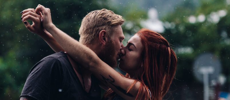 Share a deep, romantic kiss Share a deep, romantic kiss