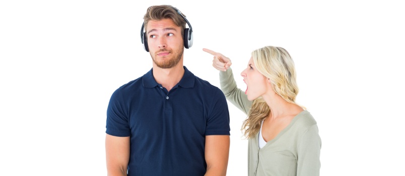 Young couple having an argument