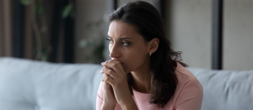 Young stressed woman