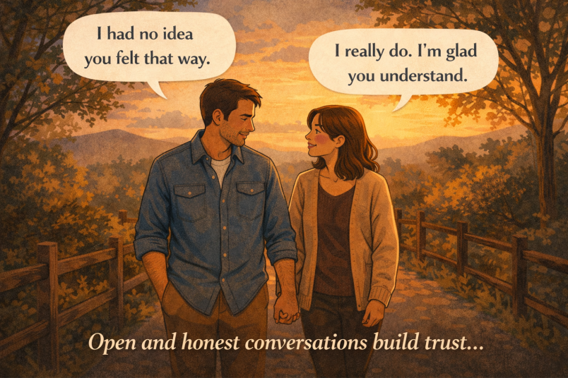 Couple healthy communication during misunderstandings