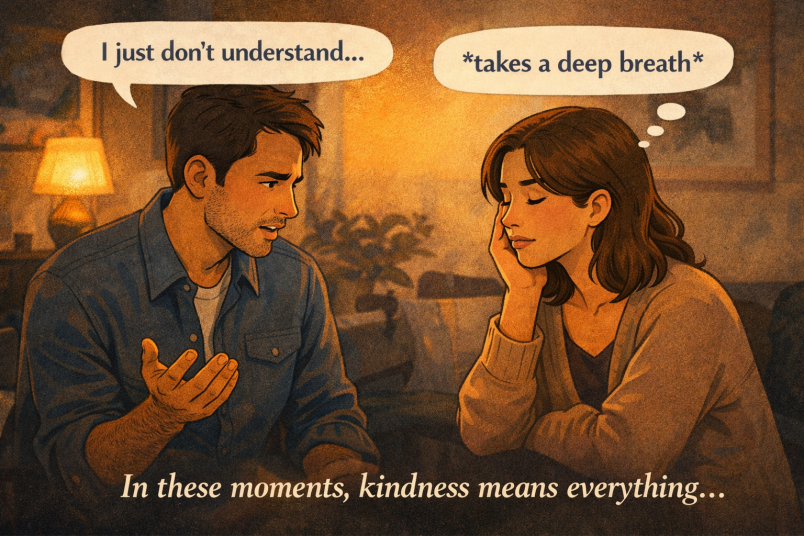 couple communicate with kindness