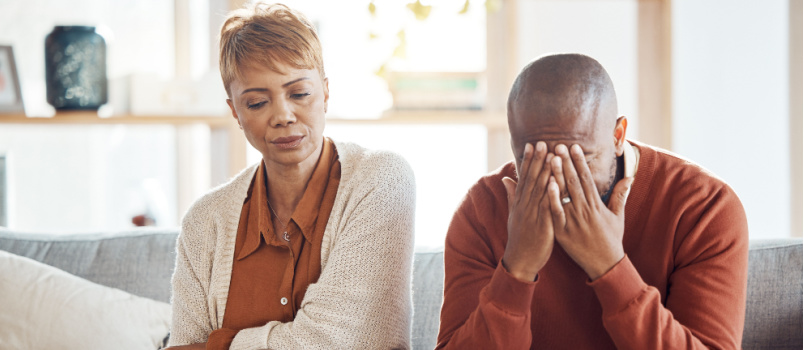 Couple having conflicts