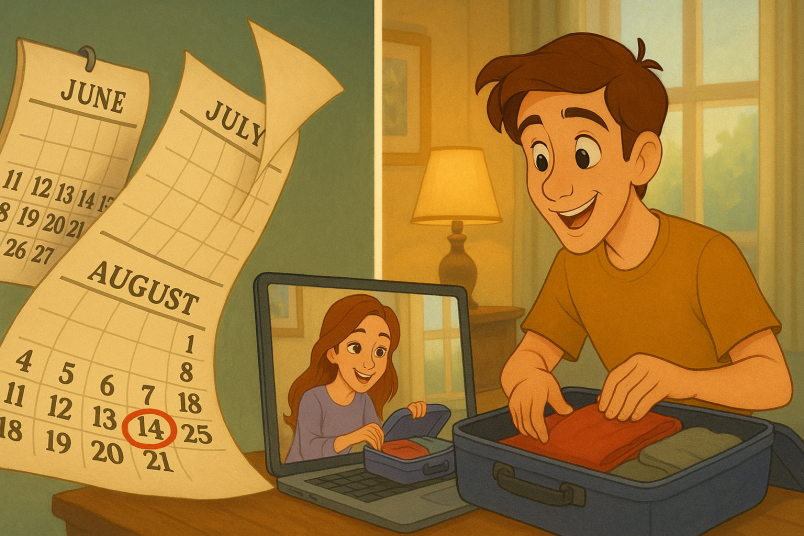 Couple planning to meet