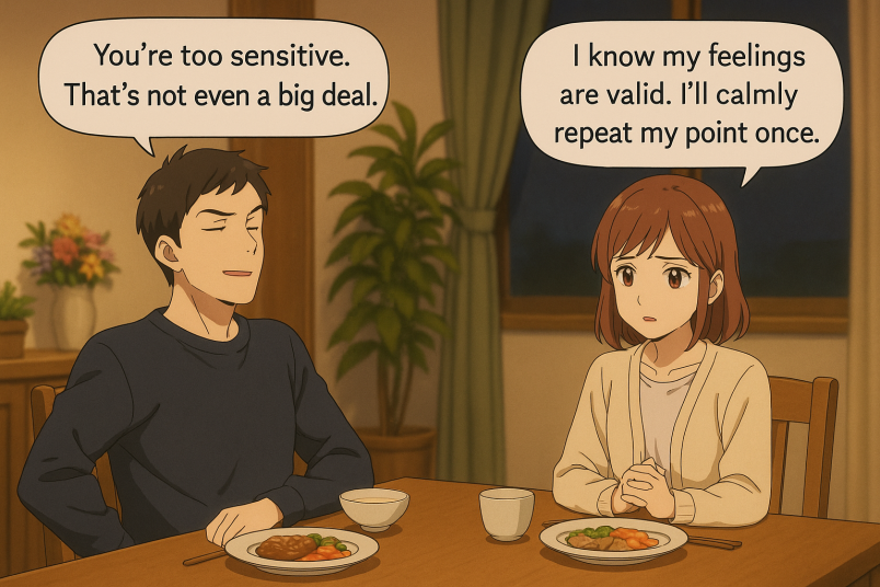 At the Dinner Table – Dismissing Feelings