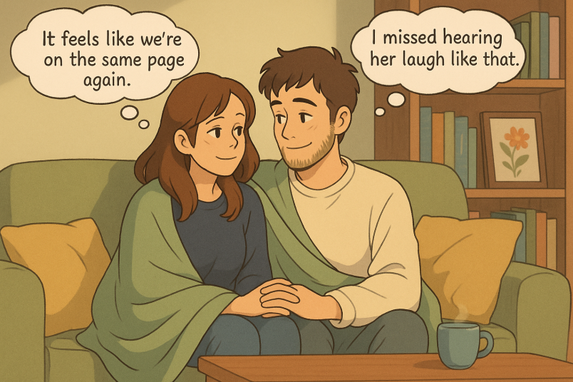 Couple finally talking again