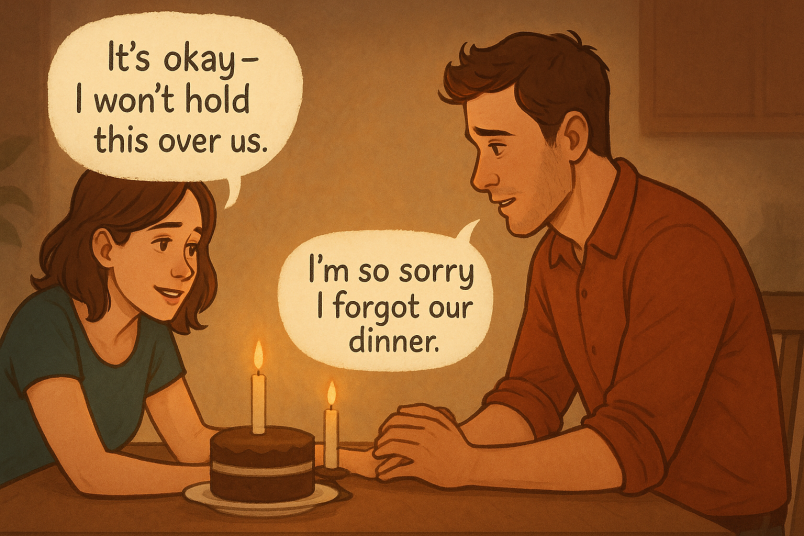 Man forgot about dinner plans