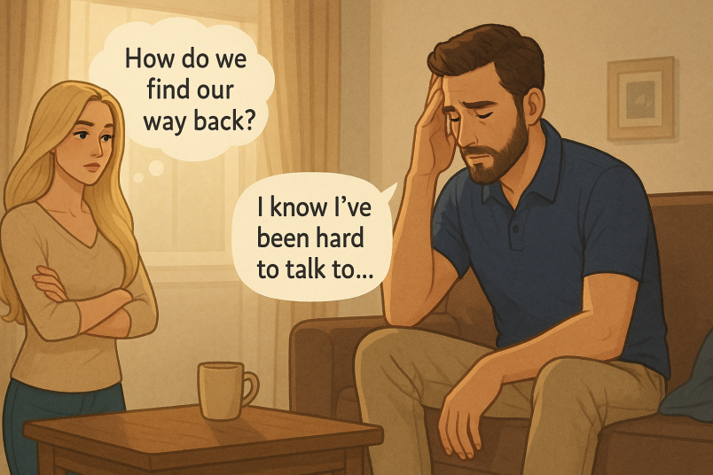 Reflective couple conversation