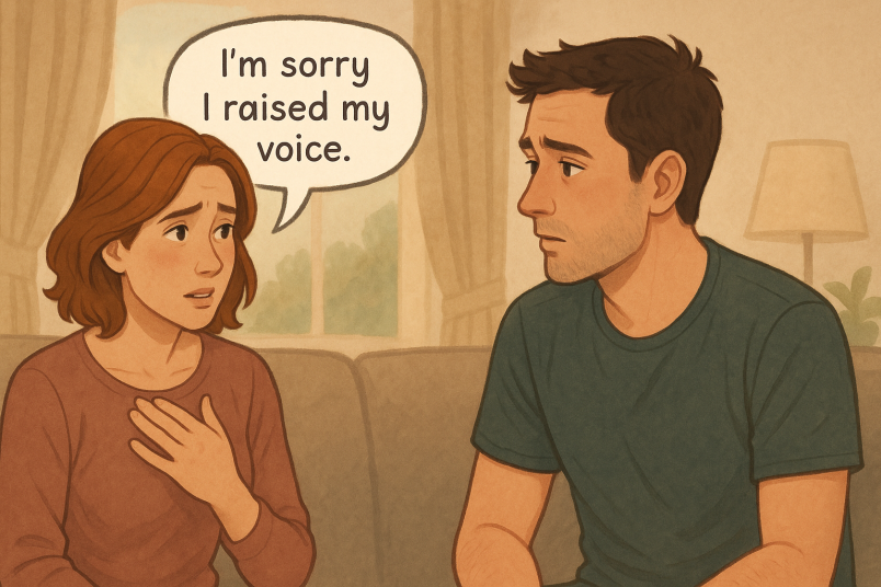 Women sorry for her behaviour