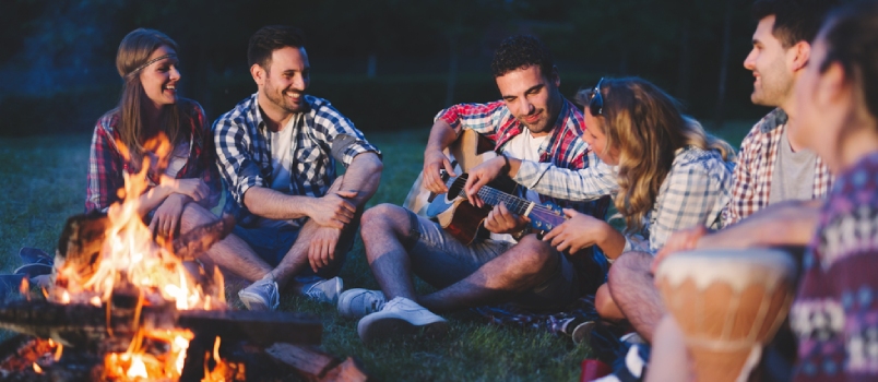 group of friends enjoying