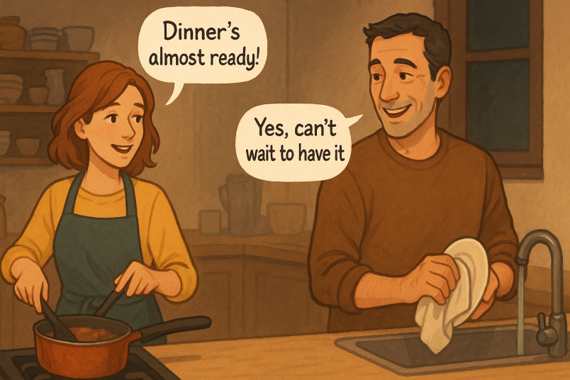couple doing household chores