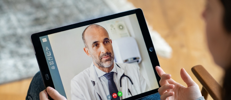 Couple consulting doctor for sex troubles