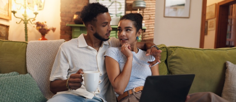 Young loving couple