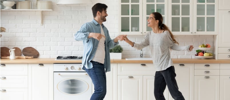 Couple dancing together