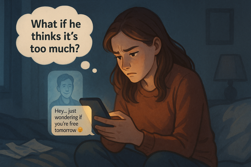 Girl is overthinking