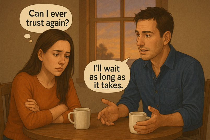 Unhappy couple