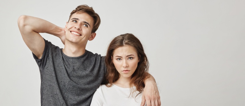 Woman is worried with the mysterious behaviour of her husband