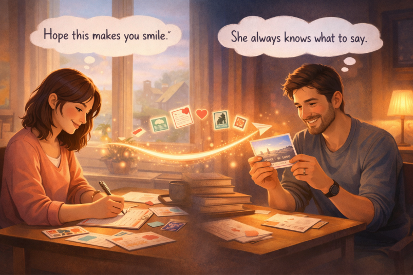 Long-distance love letters