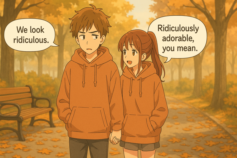 Matching Hoodies at the Park
