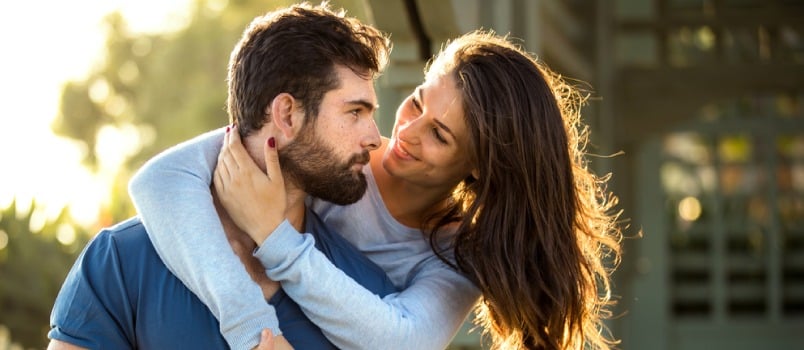 couple looking at each other