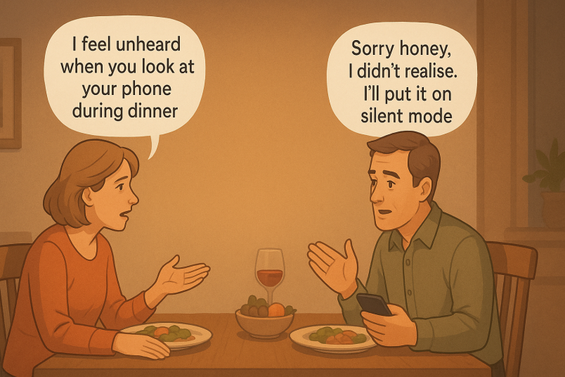 Couple having dinner