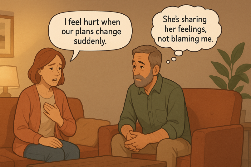 Couple talking
