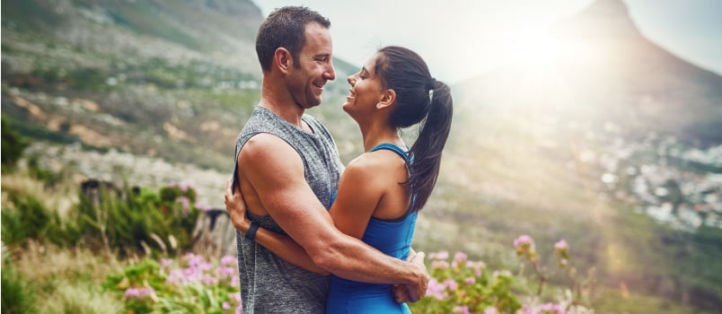 Young couple in nature