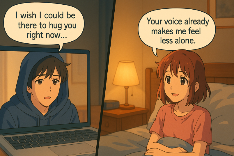 Video Call After a Long Day