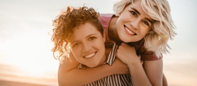 lesbian couple in love