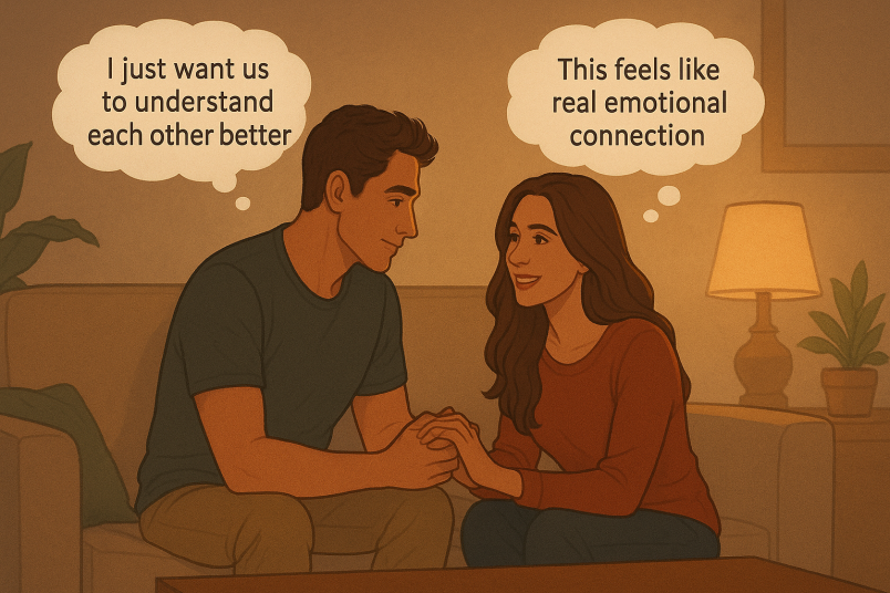 Moment de connexion émotionnelle